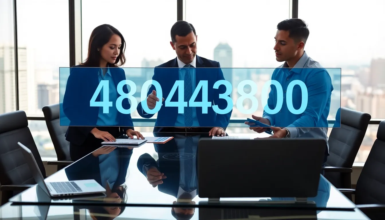 diverse professionals discussing data in a modern office.